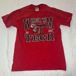 Red Texas Tech Red Raiders "Wreck Em Tech" T-Shirt‎ football